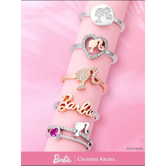 New! Barbie x Charmed Aroma Candle Jewelry Tray NIB Ring - Picture 2 of 7